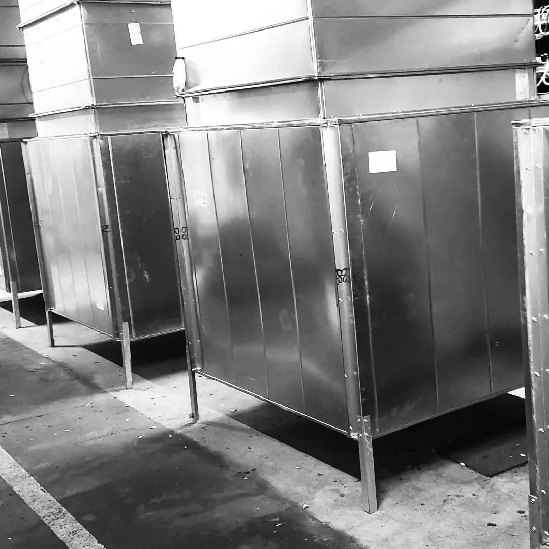 Air intake handlers inside the facility